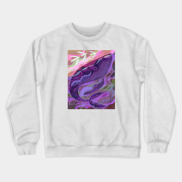 Humpback Whale Crewneck Sweatshirt by Gareth Lucas